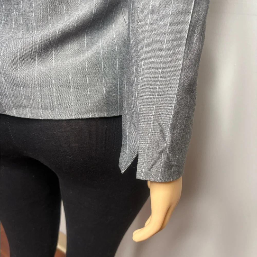 Tahari Gray Pinstripe Blazer